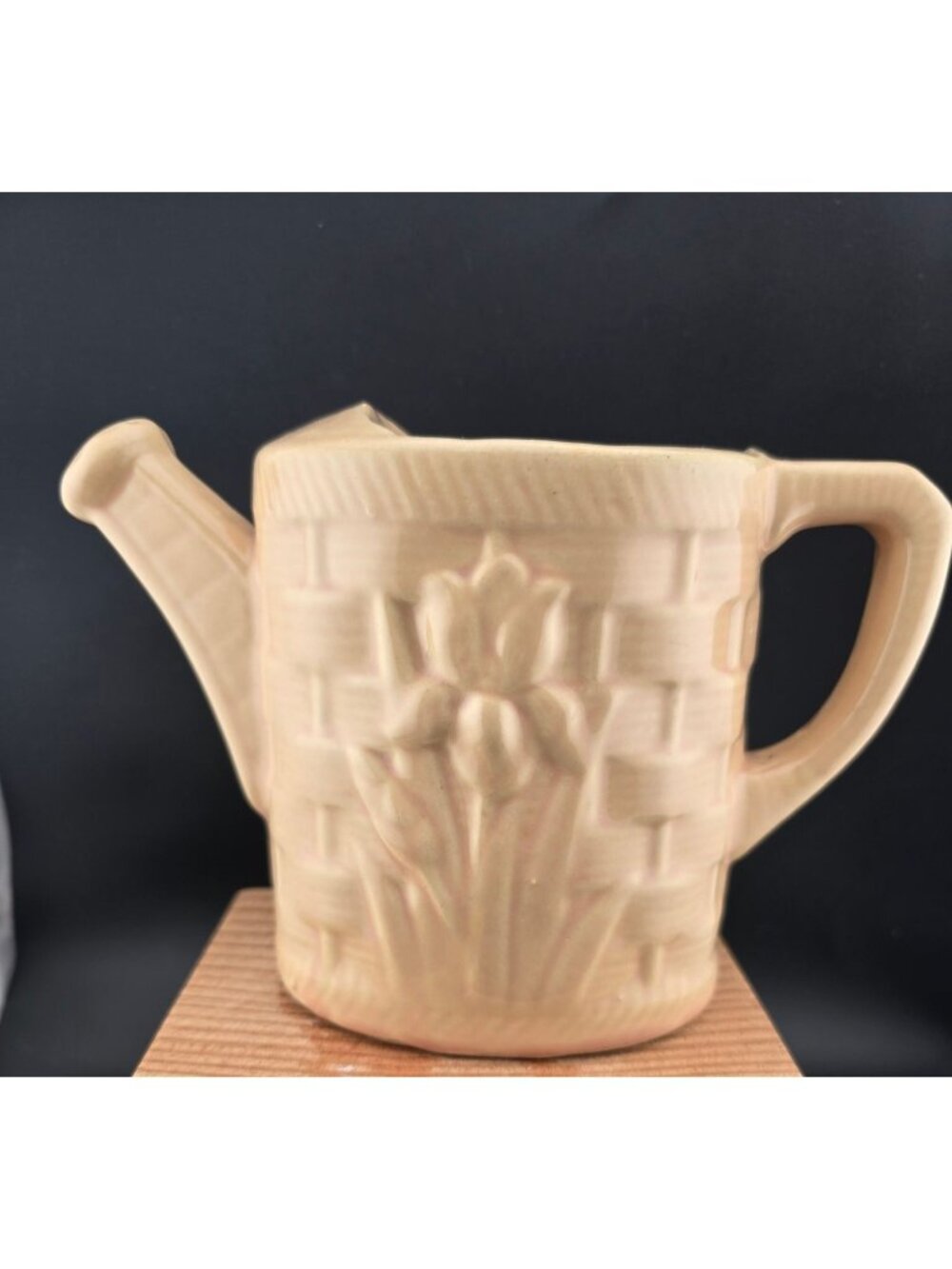 Vintage Shawnee USA Art Pink Planter Watering Can Vase 5"